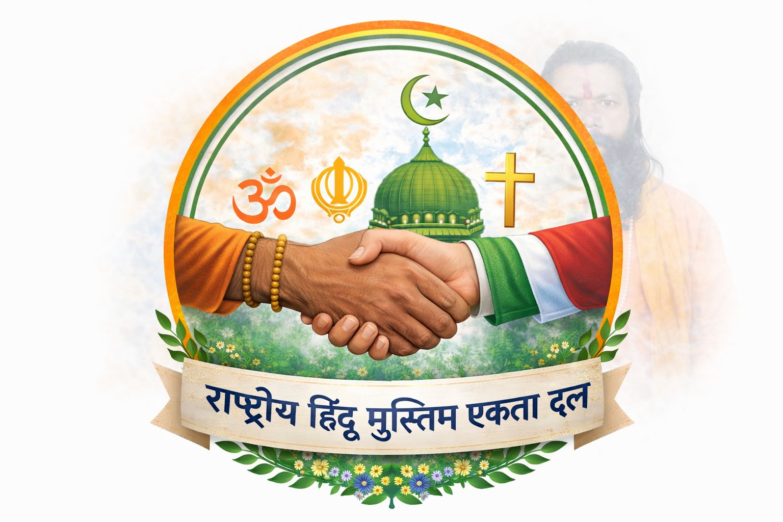 राष्ट्रीय हिंदू मुस्लिम एकता पार्टी Logo